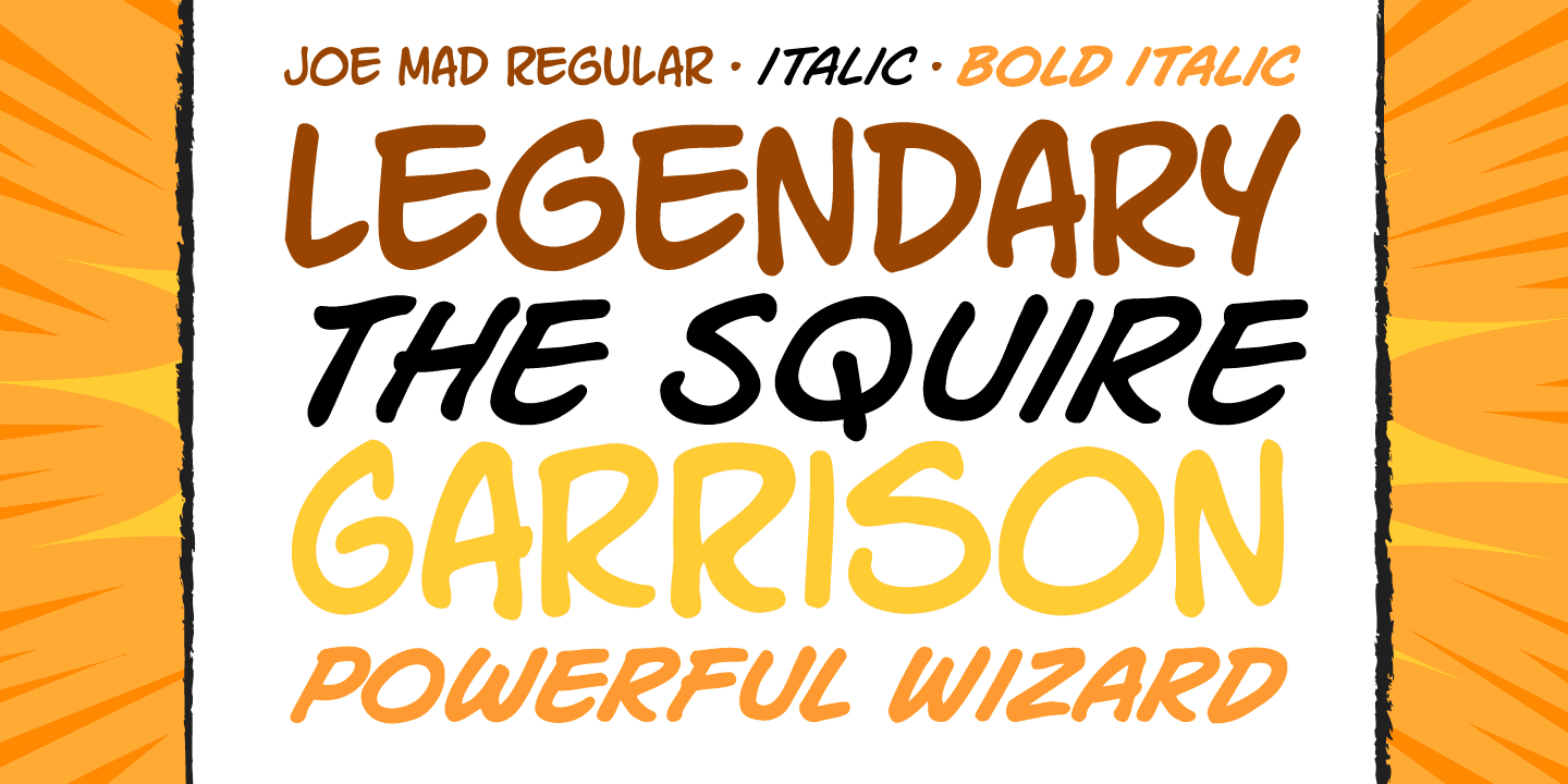 Joe Mad Font Poster #1