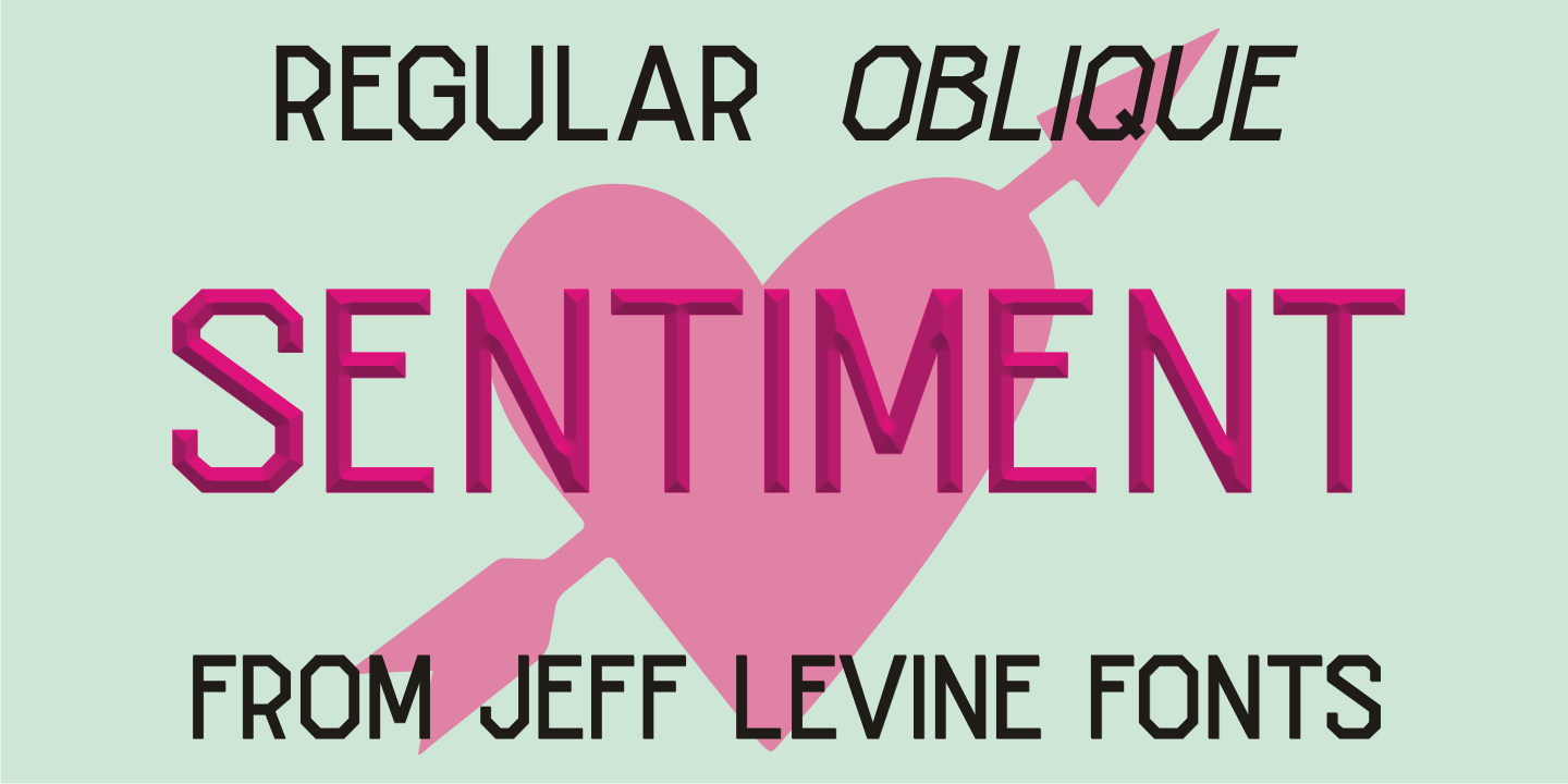 Sentiment Font Poster #1