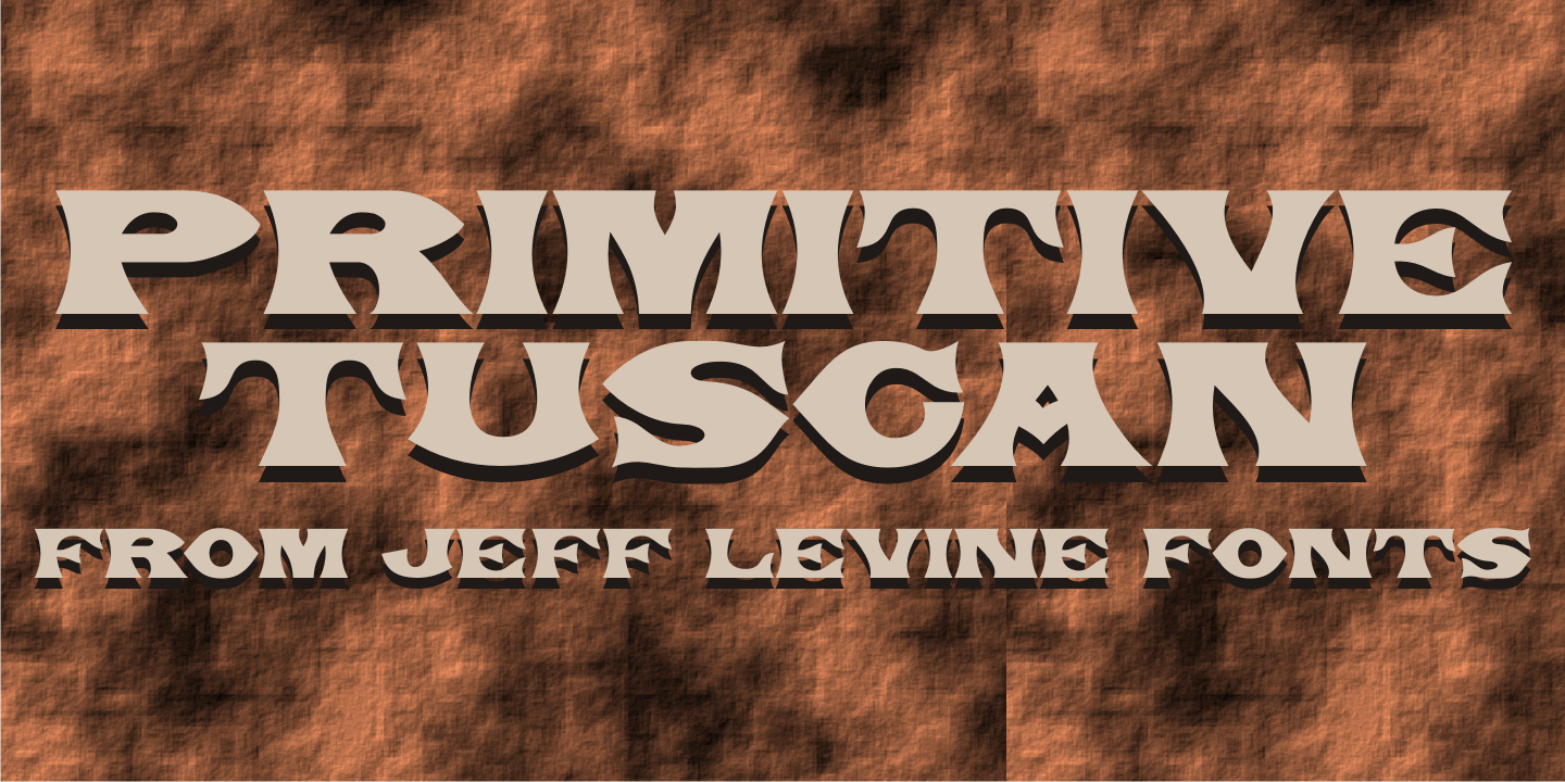 Primitive Tuscan Font Family Poster