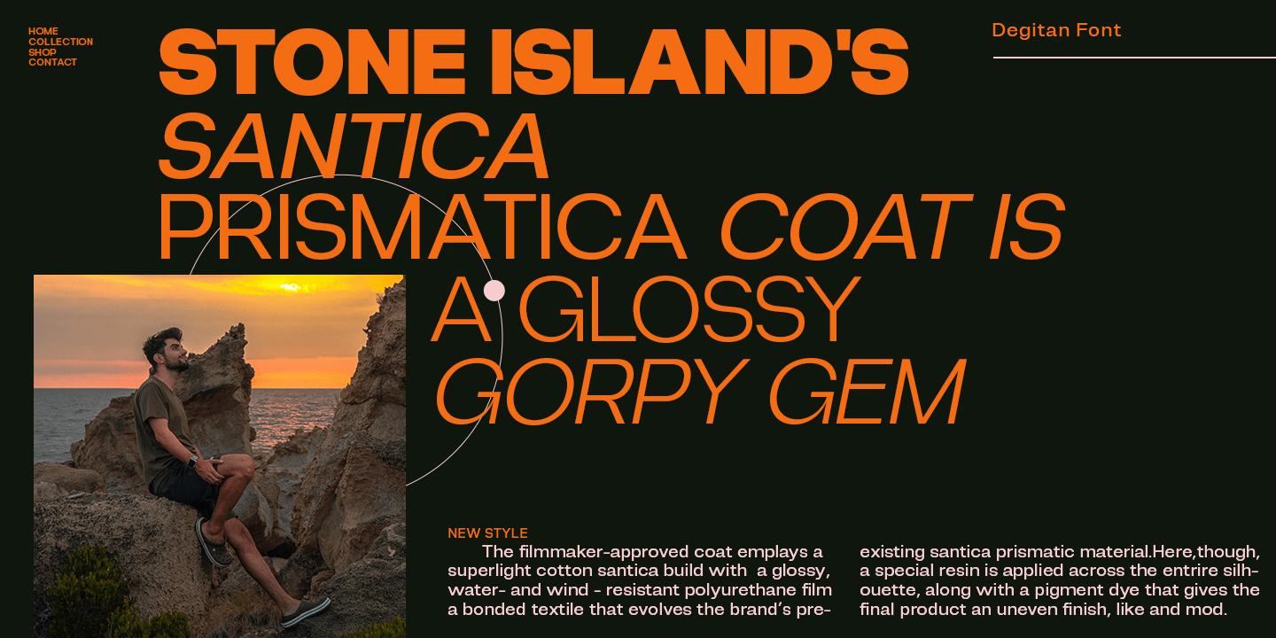 Degitan Font Family Poster