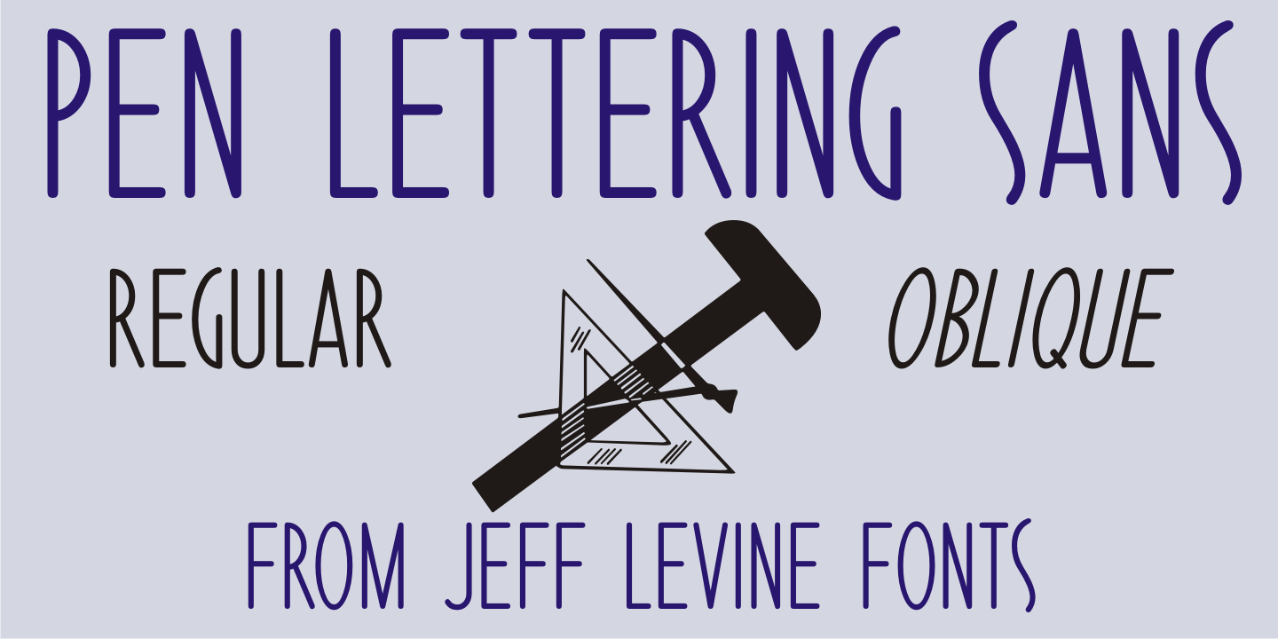 Pen Lettering Sans Font Poster #1