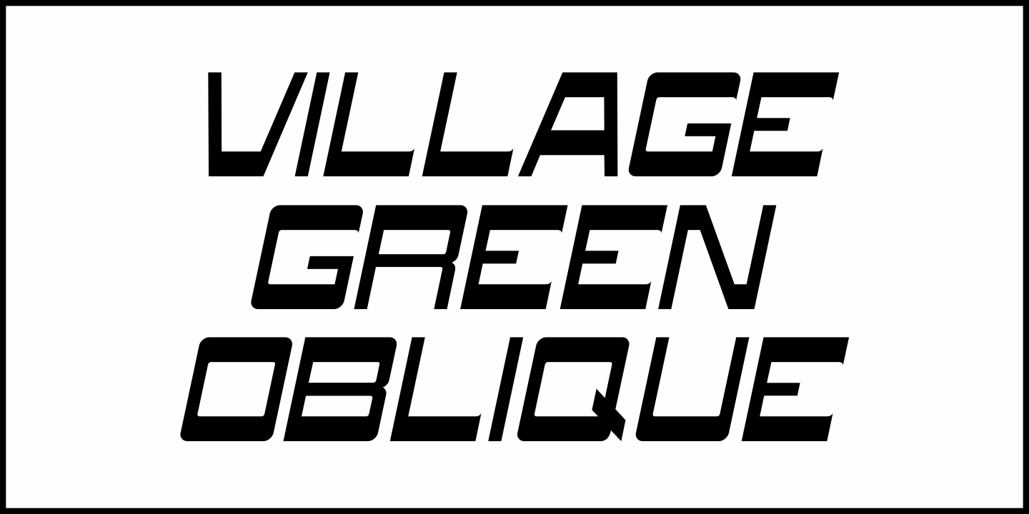 Village Green Font Poster #4