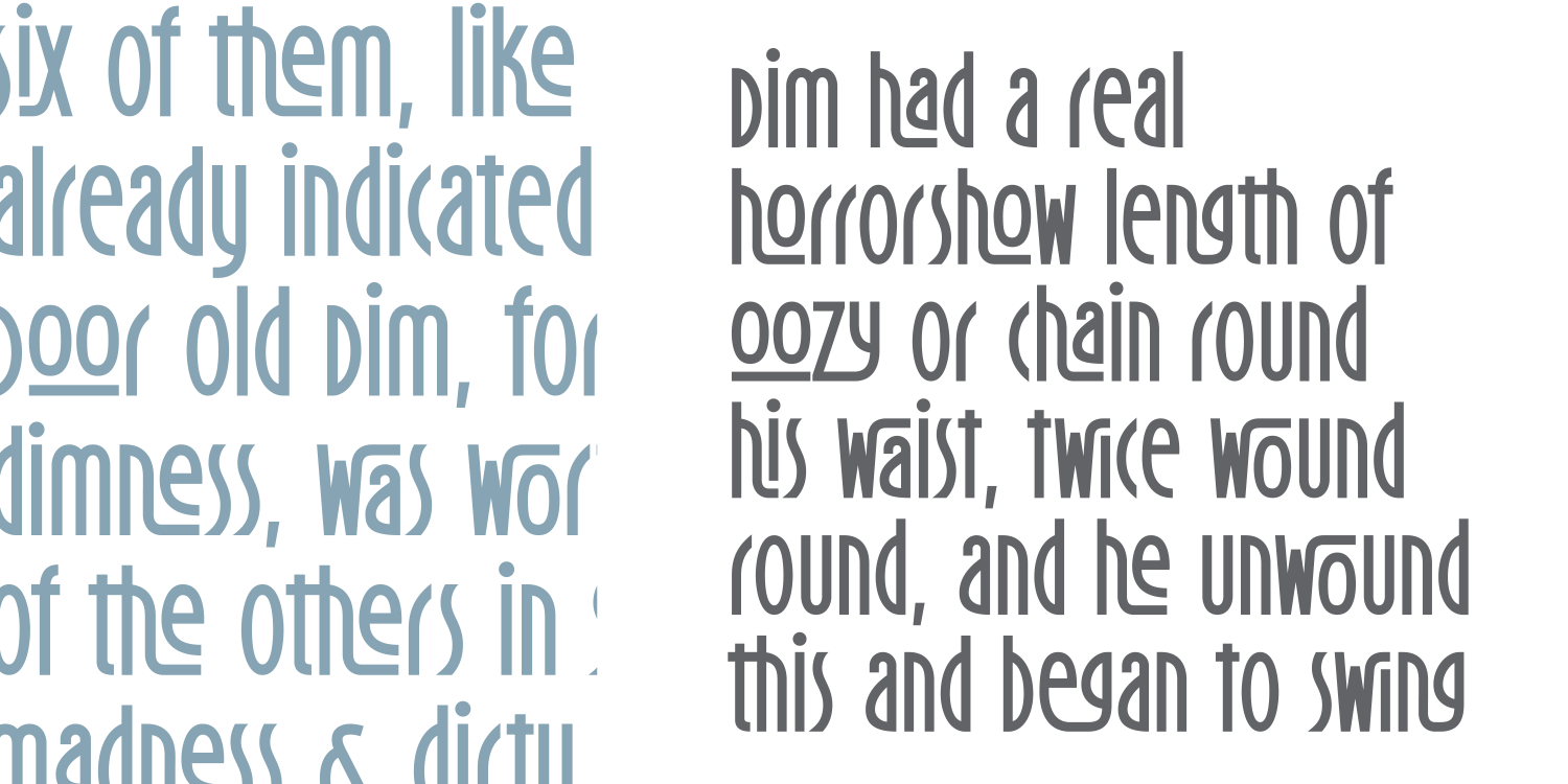 Nadsat Font Poster #1