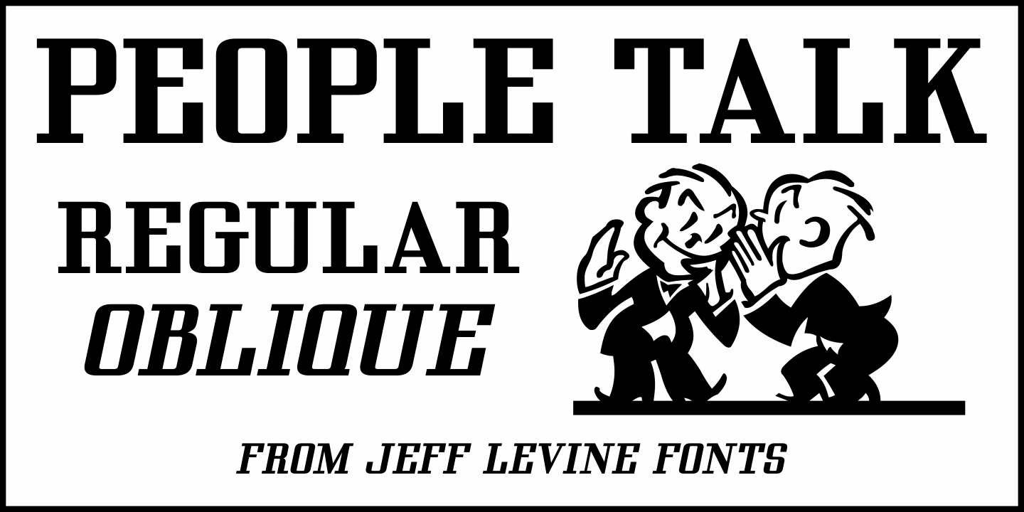 People Talk Font Family Poster