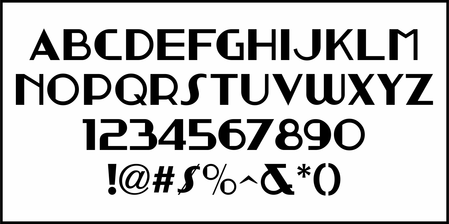 Steamship Font Poster #1