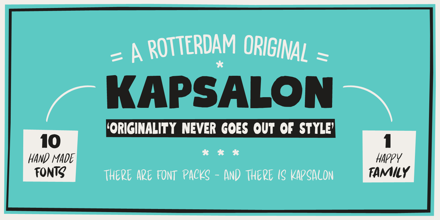 Kapsalon Font Poster #1