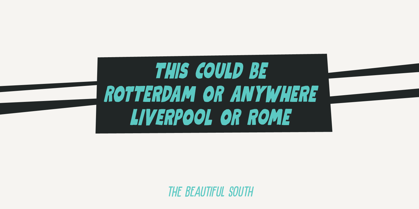 Kapsalon Font Poster #1