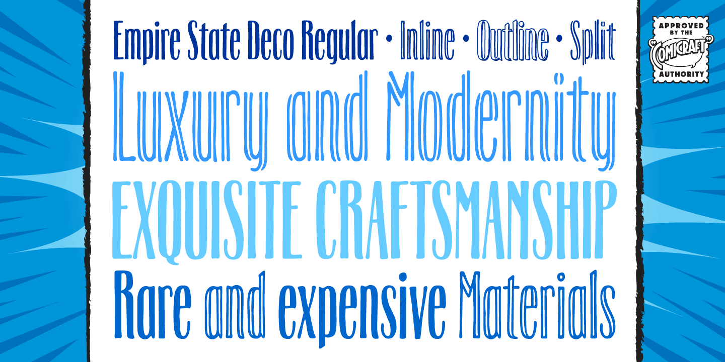 Empire State Deco Font Poster #1