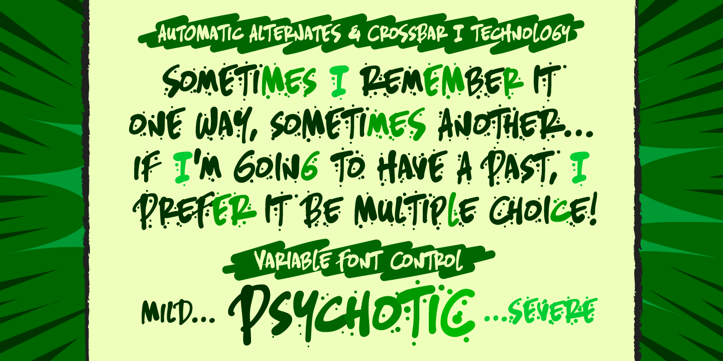 Psycho Scribbler Font Poster #1