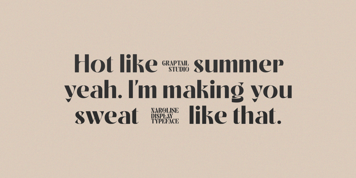 Naroline Font Poster #1