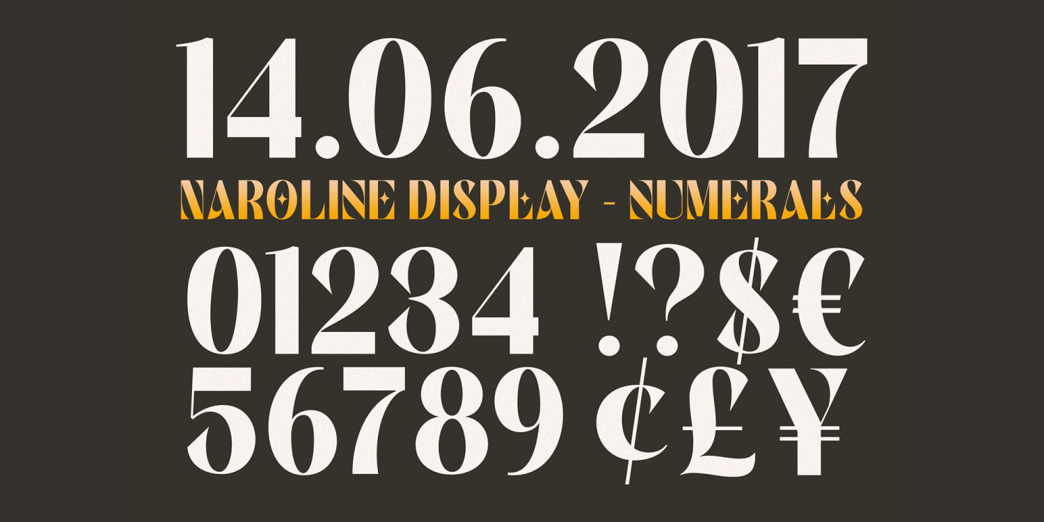 Naroline Font Poster #1