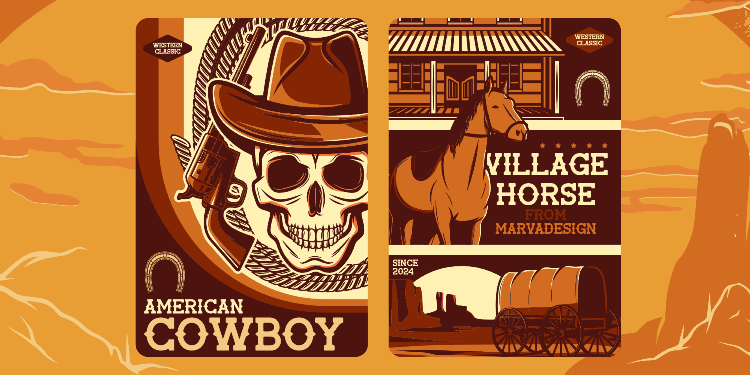 Village Horse Font Poster #1