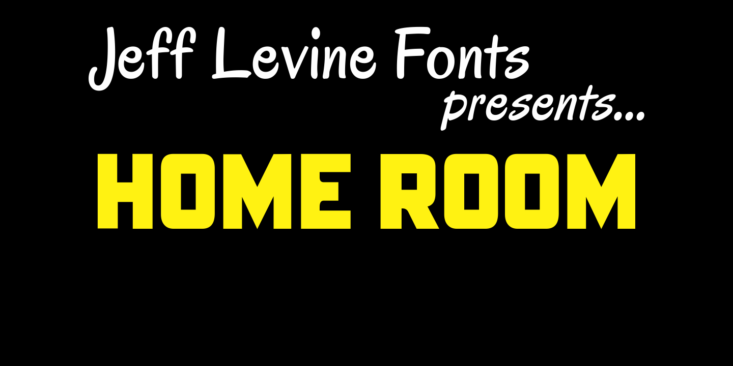 Home Room Font Family Poster