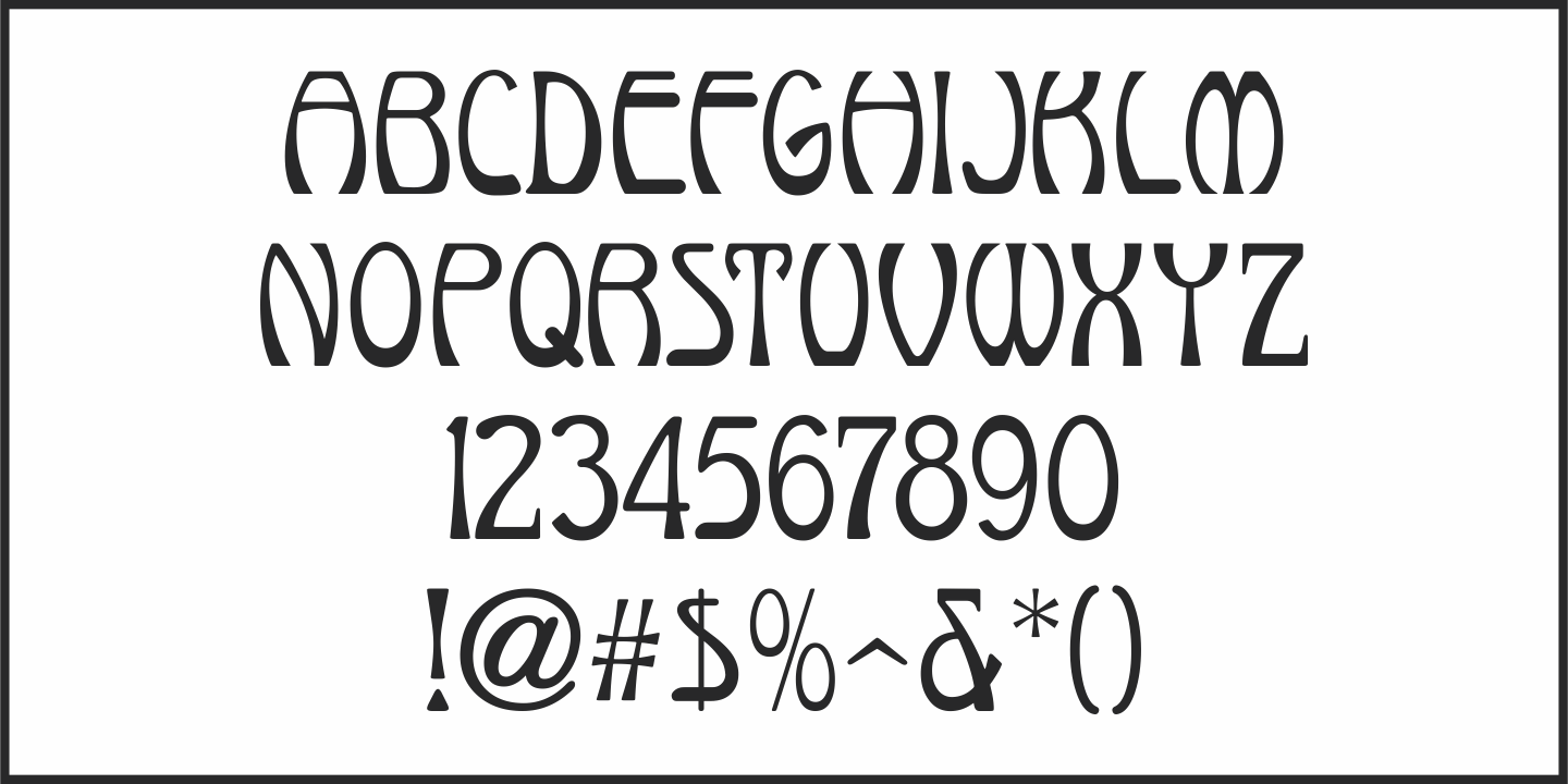 Tryout Nouveau Font Poster #3