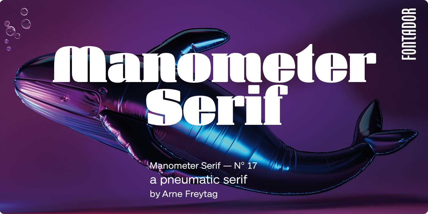 Manometer Serif Font Family