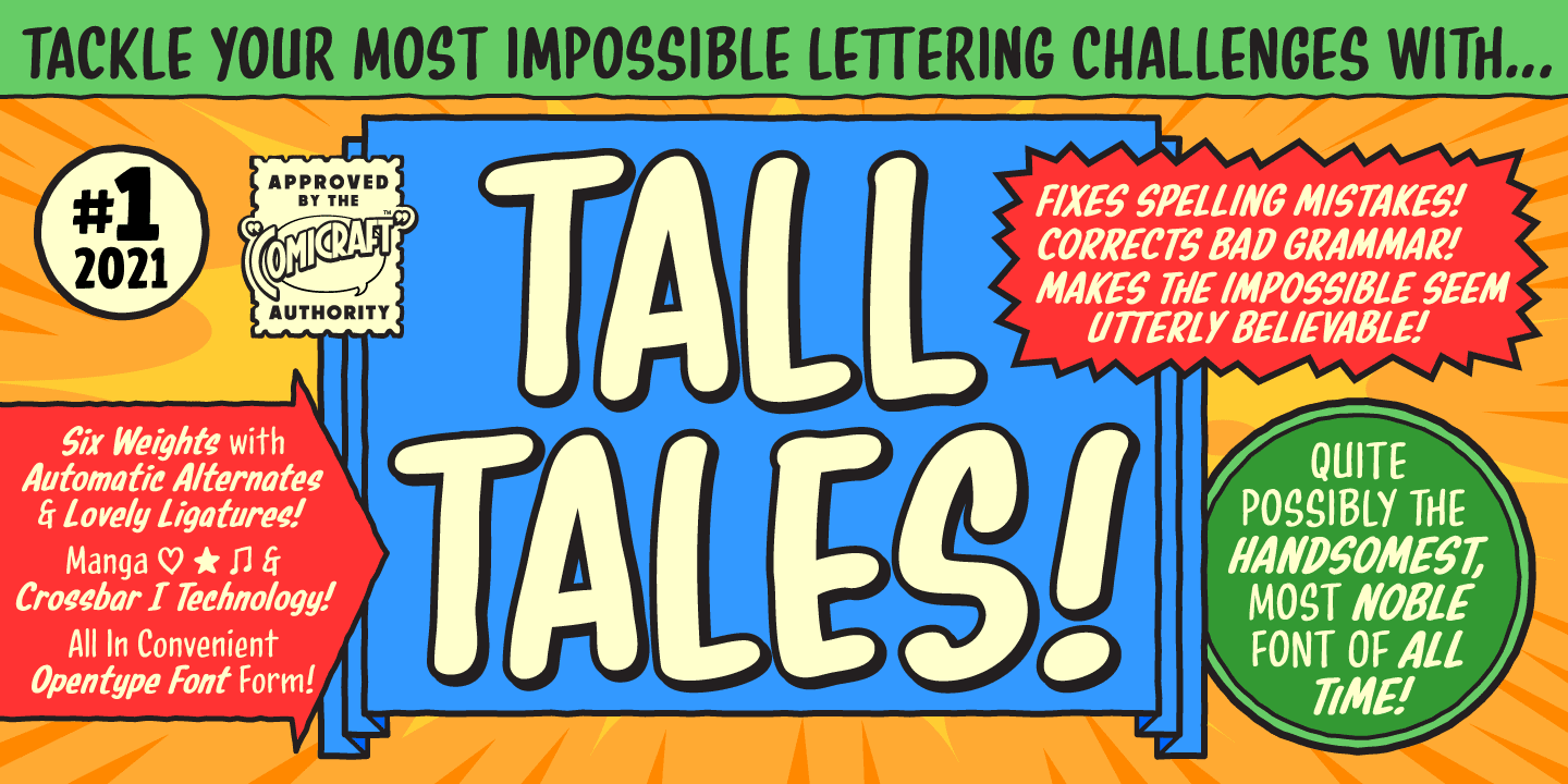 Tall Tales Font Poster #1