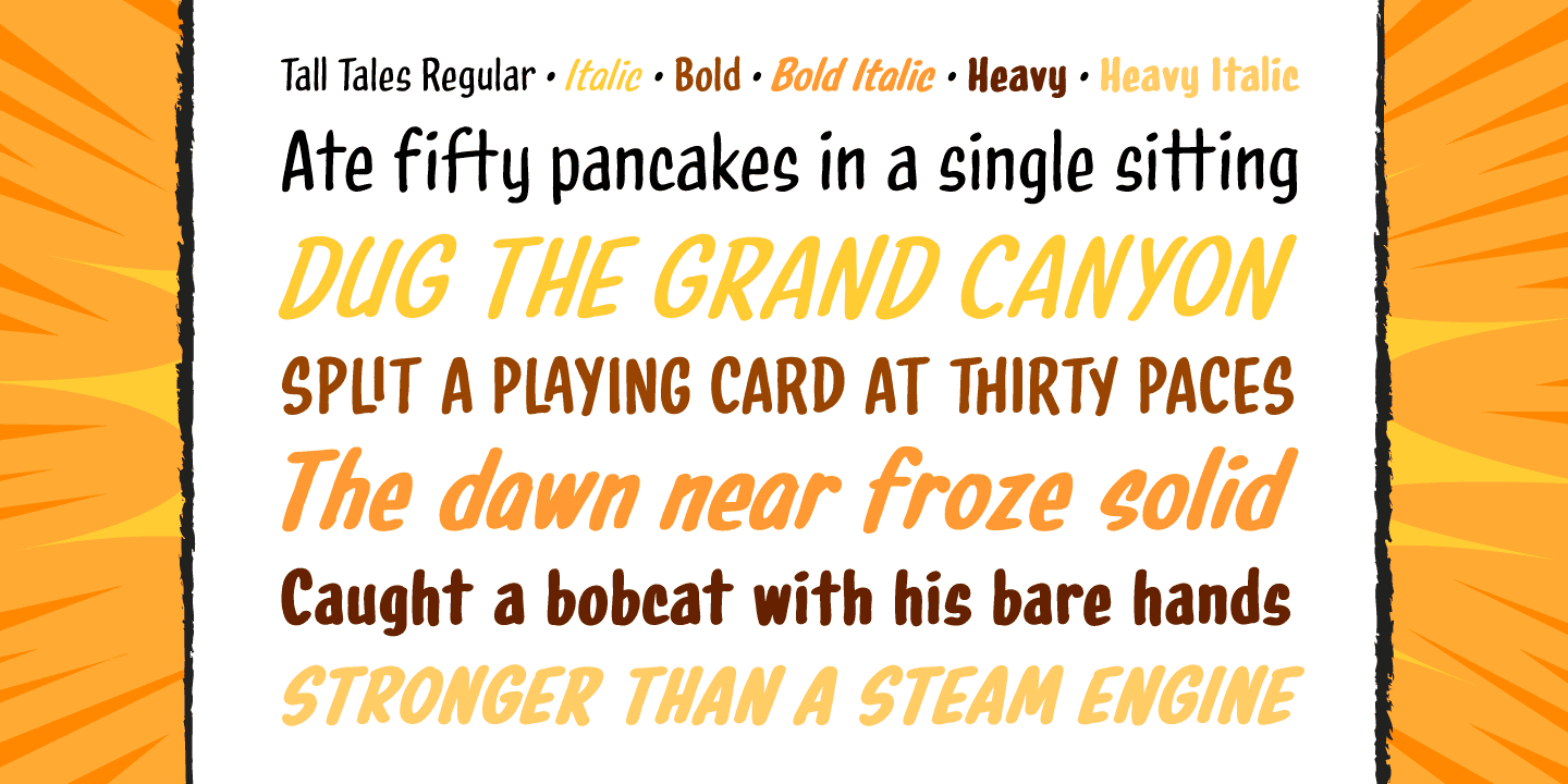 Tall Tales Font Poster #1