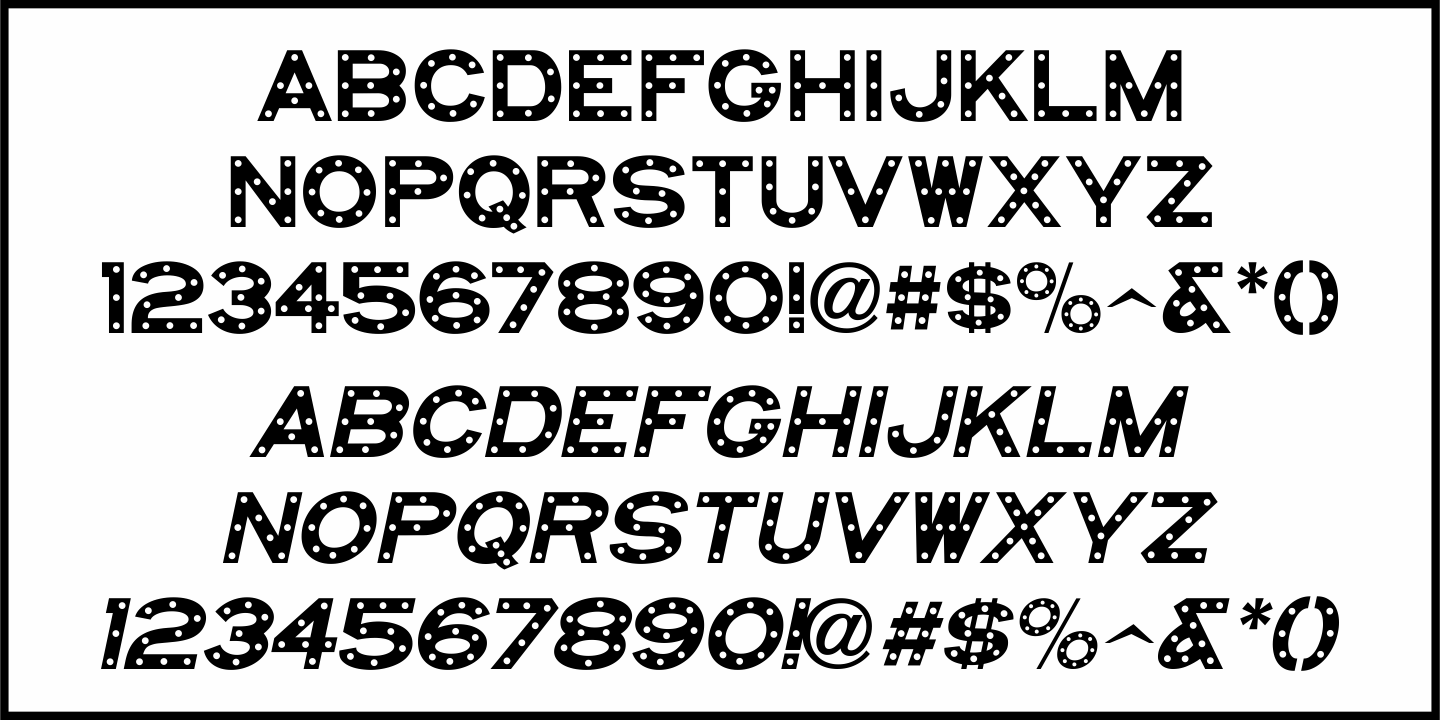 Theater Act Font Poster #3