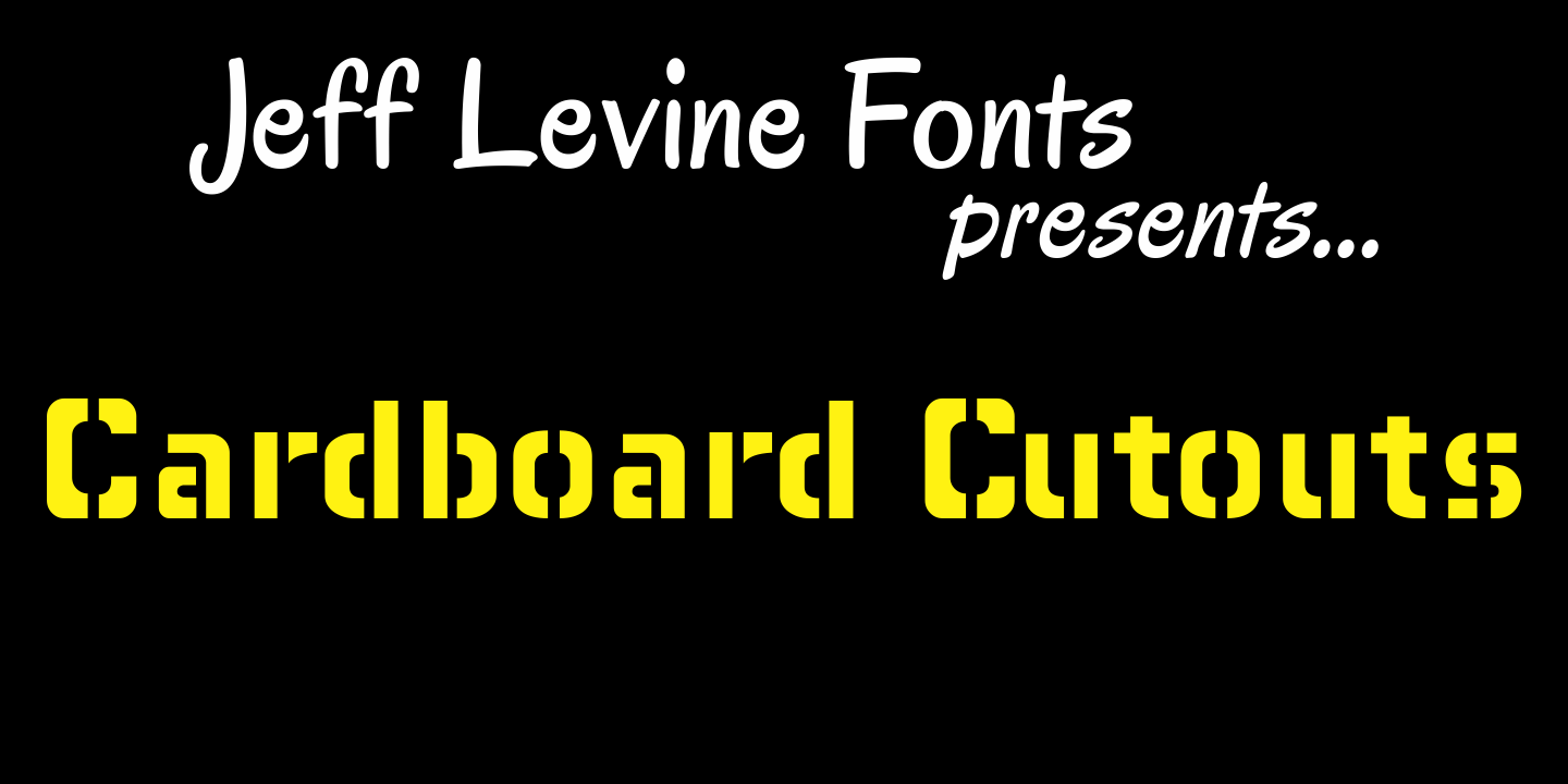 Cardboard Cutouts Font Family