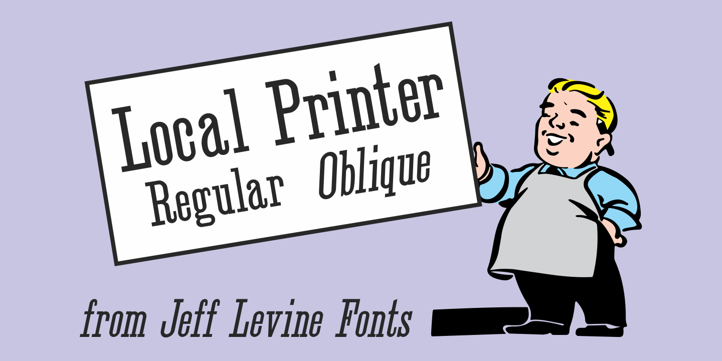 Local Printer Font Poster #1