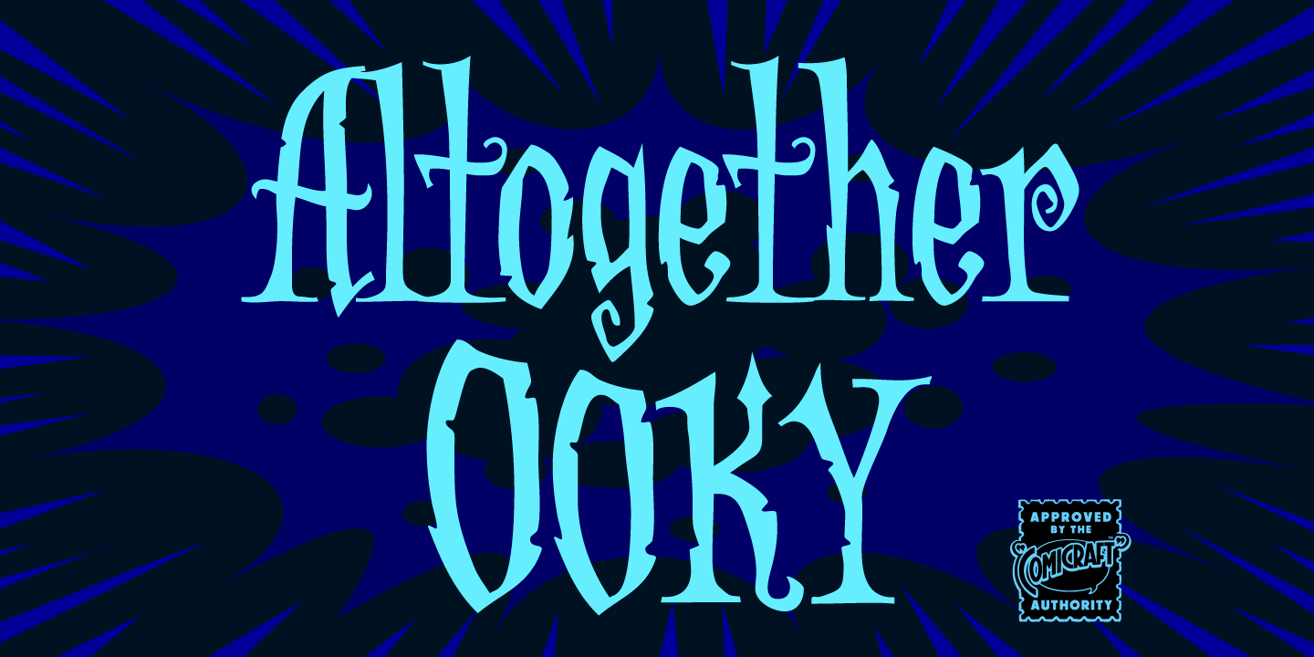 Altogether Ooky Font Poster #1