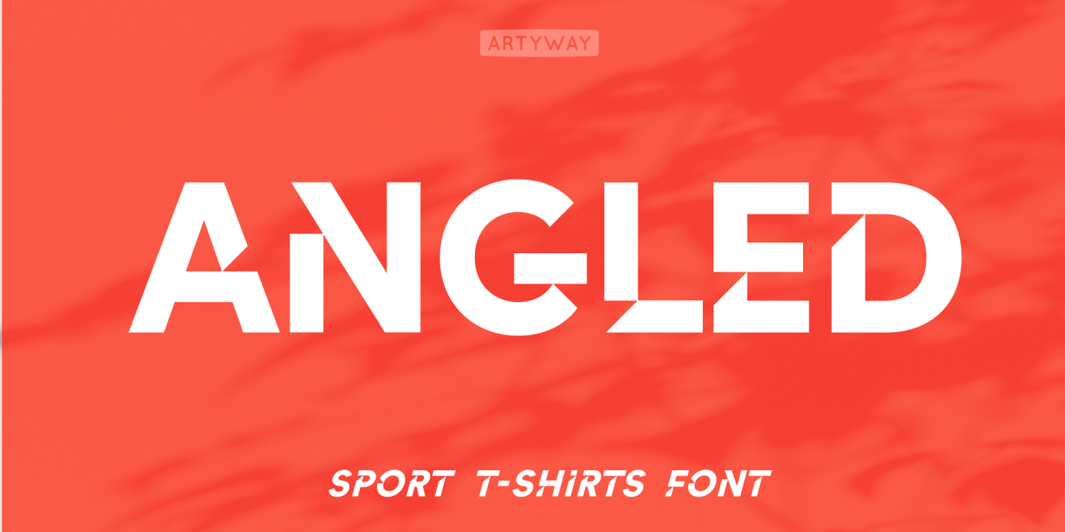 Angled Font Family - Poster #1