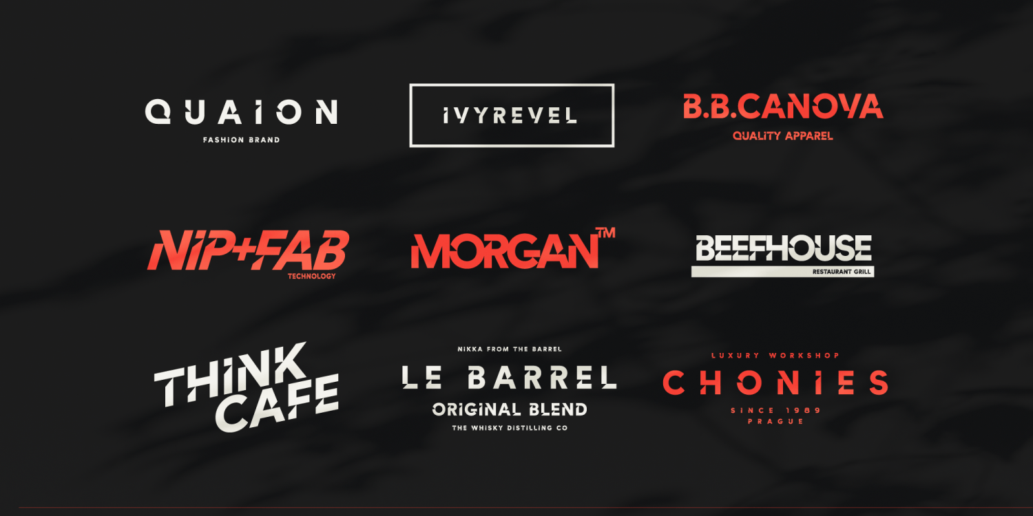 Angled Font Family - Poster #5