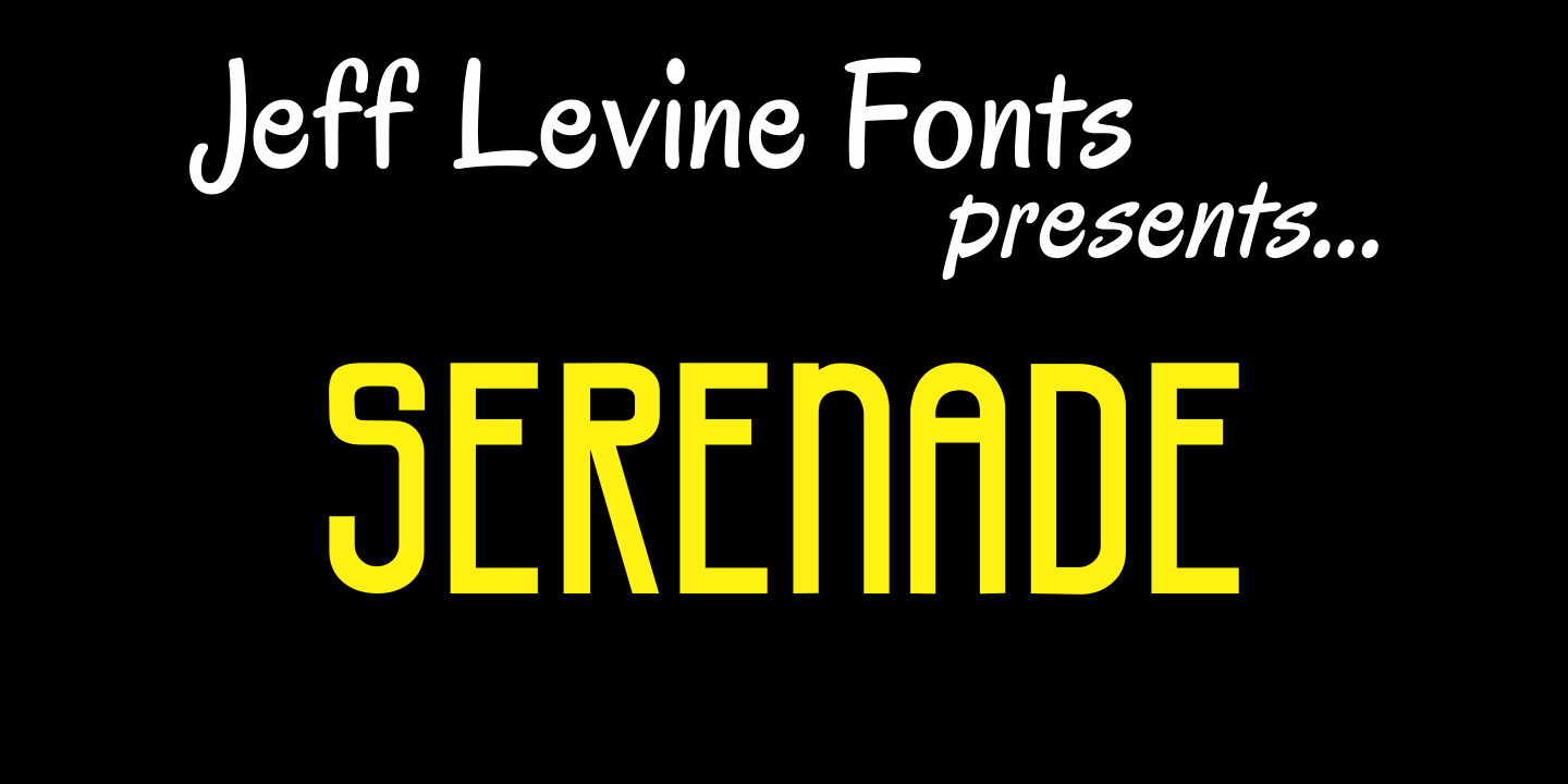 Serenade Font Poster #1
