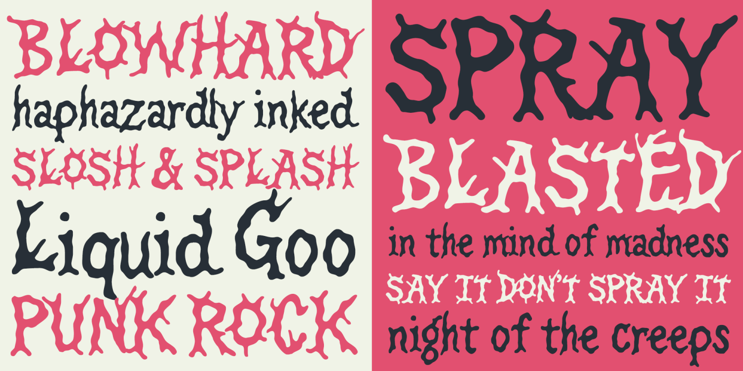 Blowsplat Font Poster #1