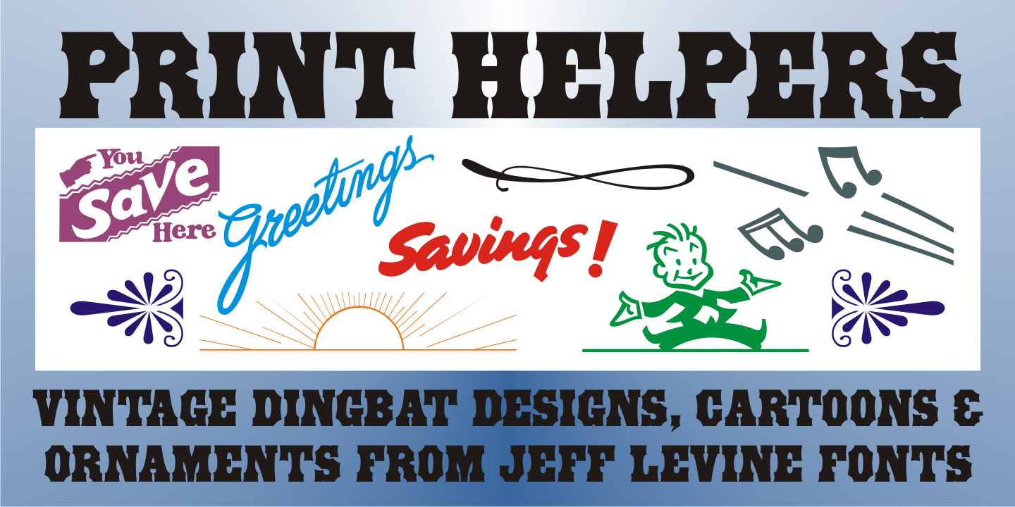 Print Helpers Font Family