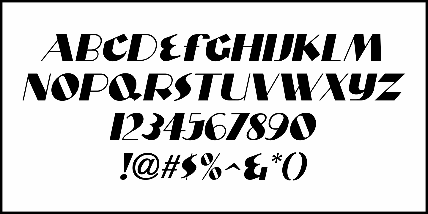Stylized Deco Font Poster #1