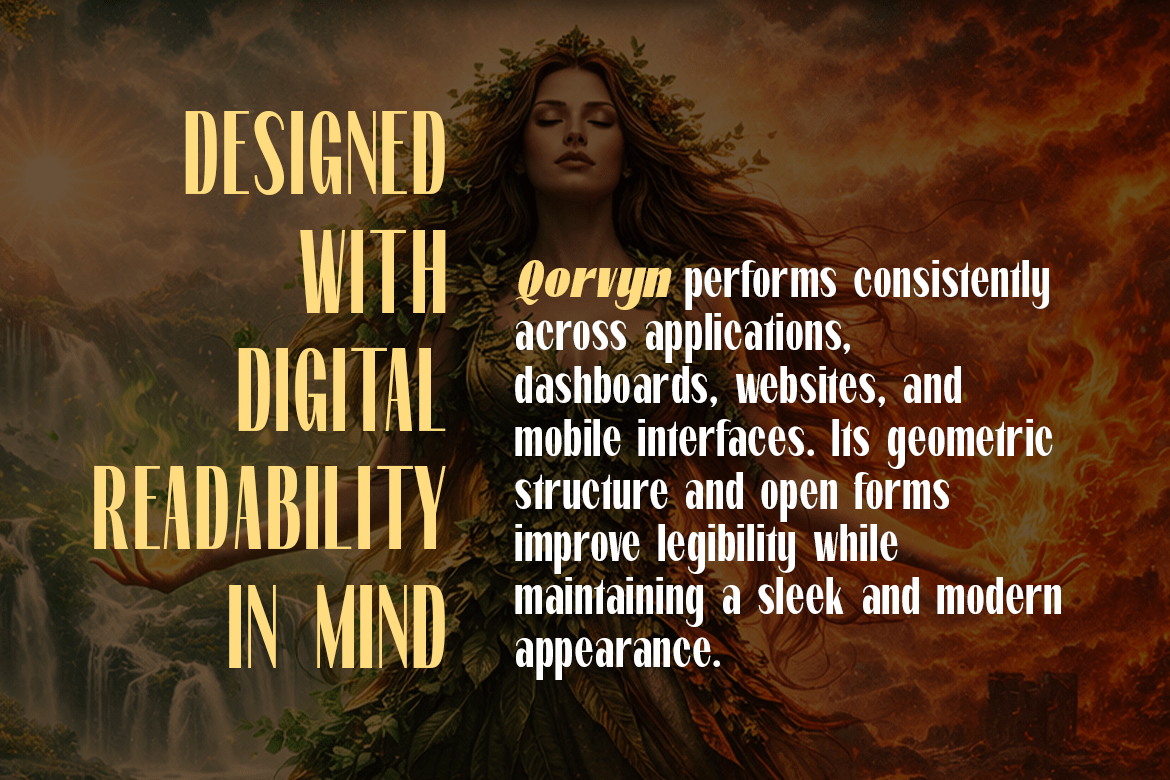 Qorvyn Extra Condensed Font Poster #5