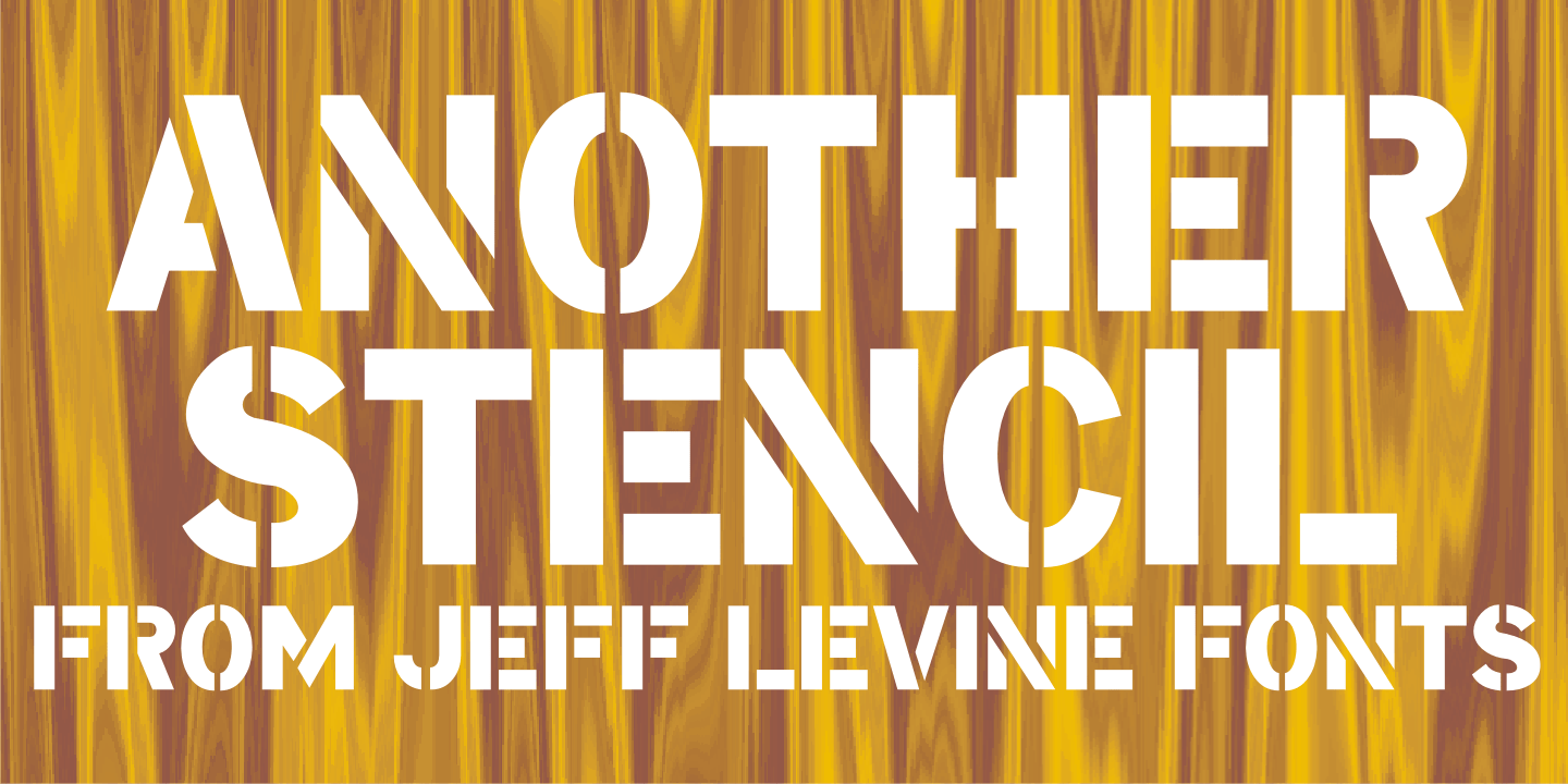 Another Stencil Font Family