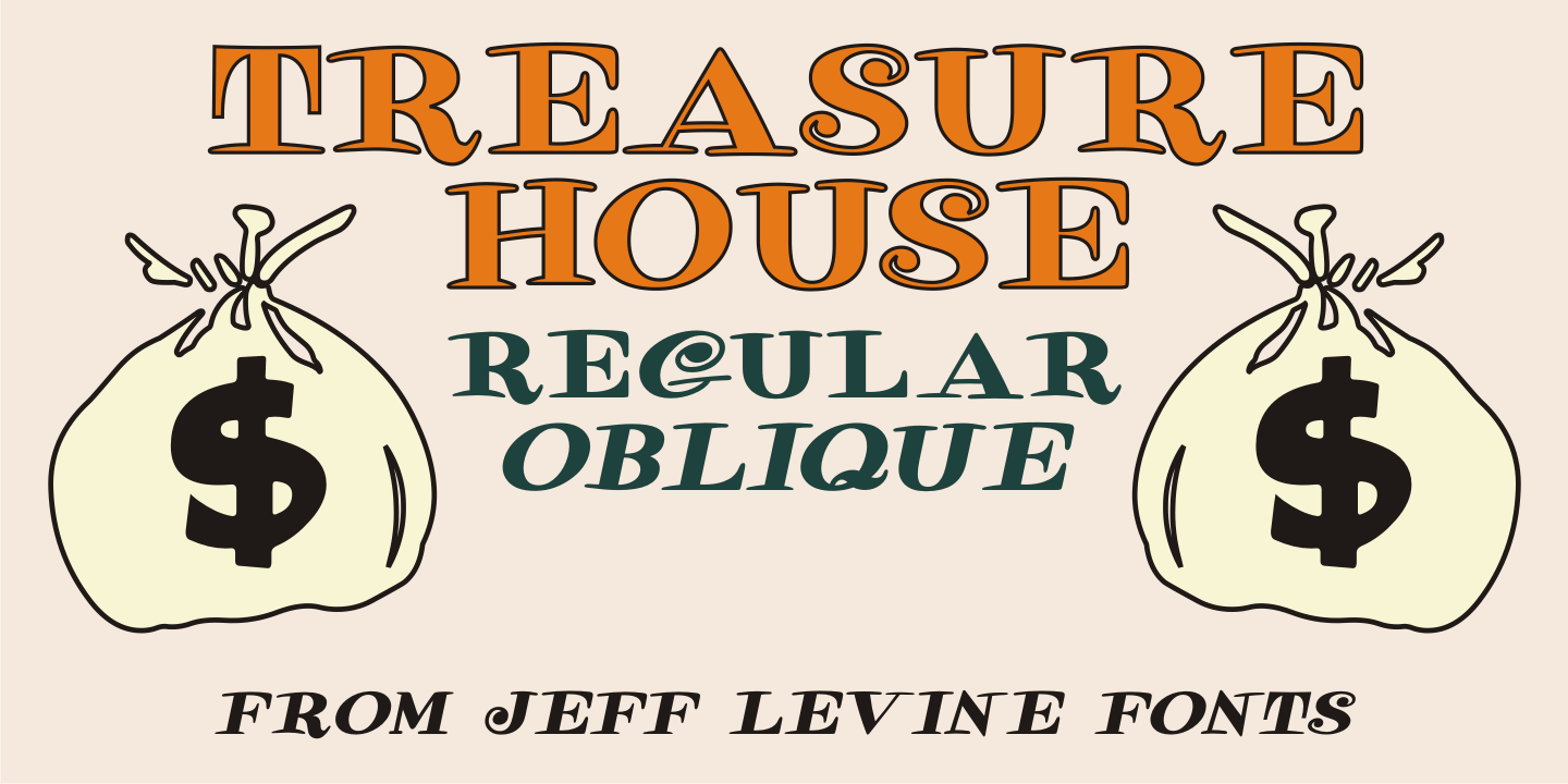 Treasure House Font Family by Jeff Levine Fonts | Font Bros
