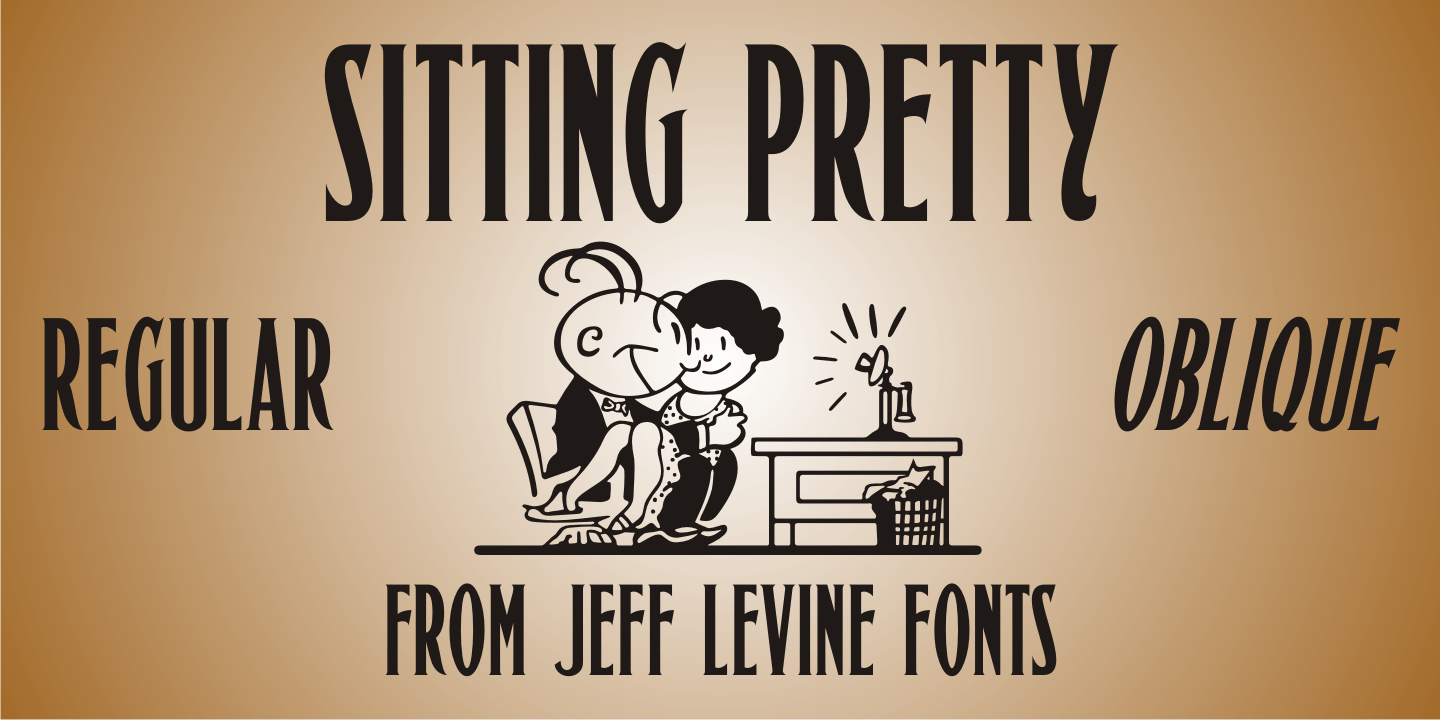 Sitting Pretty Font Poster #1
