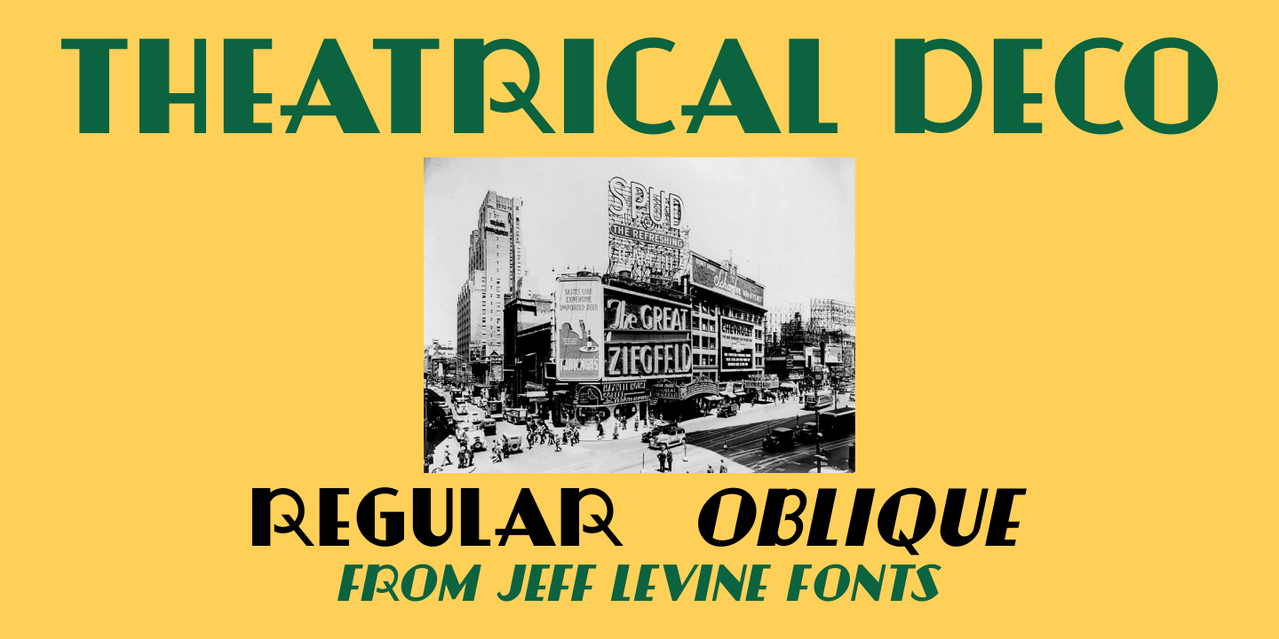 Theatrical Deco Font Poster #1