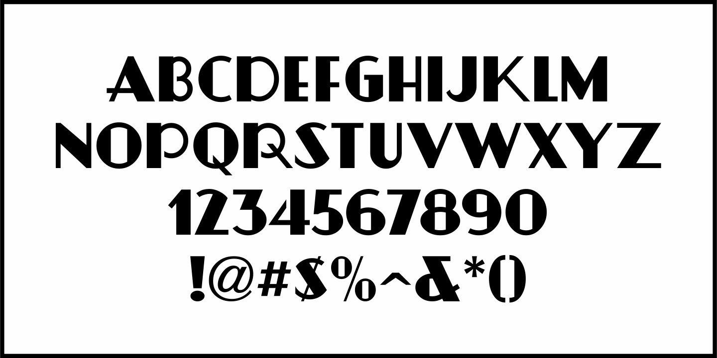 Theatrical Deco Font Poster #3