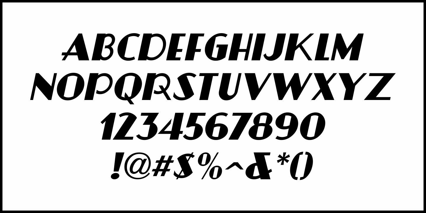 Theatrical Deco Font Poster #5