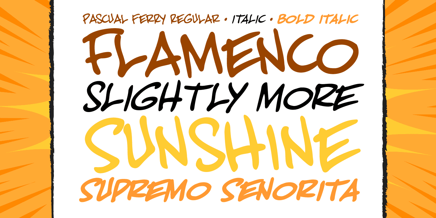 Pascual Ferry Font Poster #1