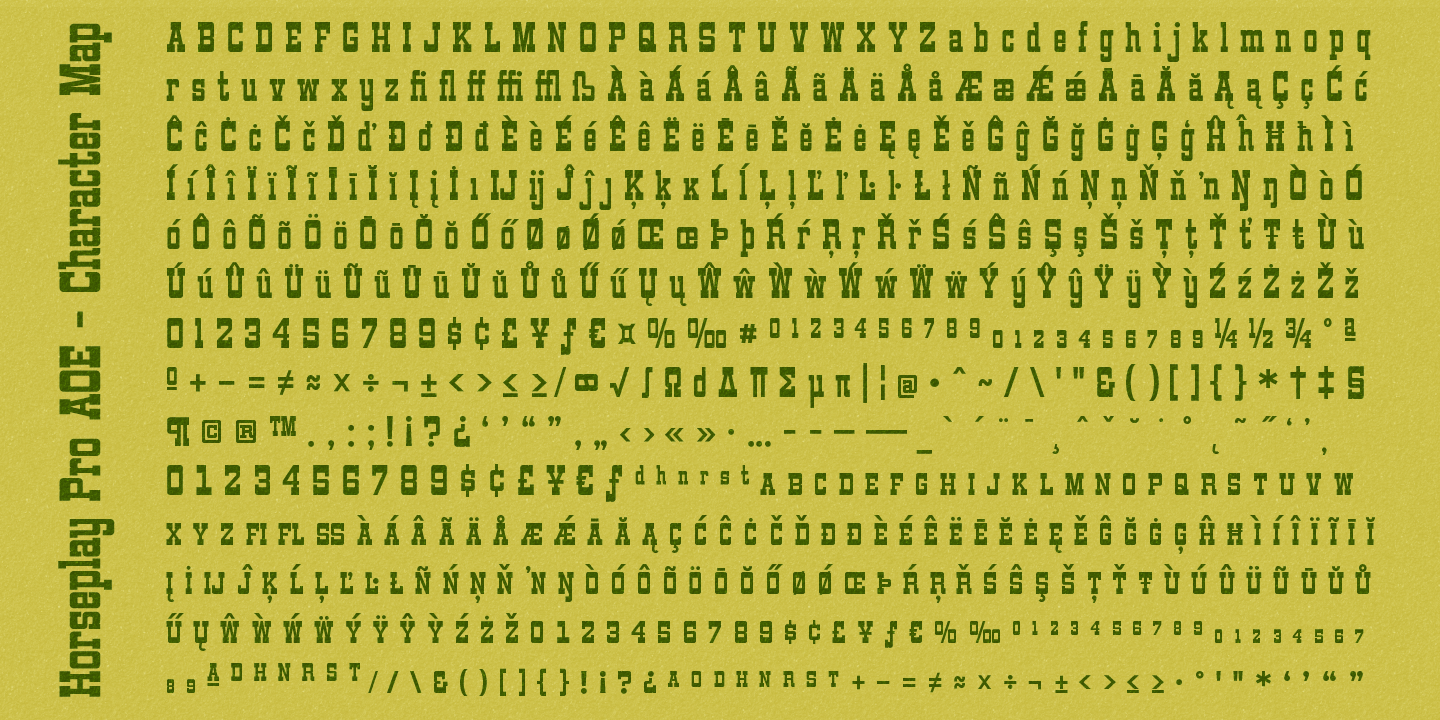 Horseplay Pro AOE Font Poster #1