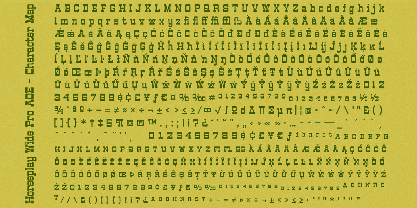 Horseplay Pro AOE Font Poster #1