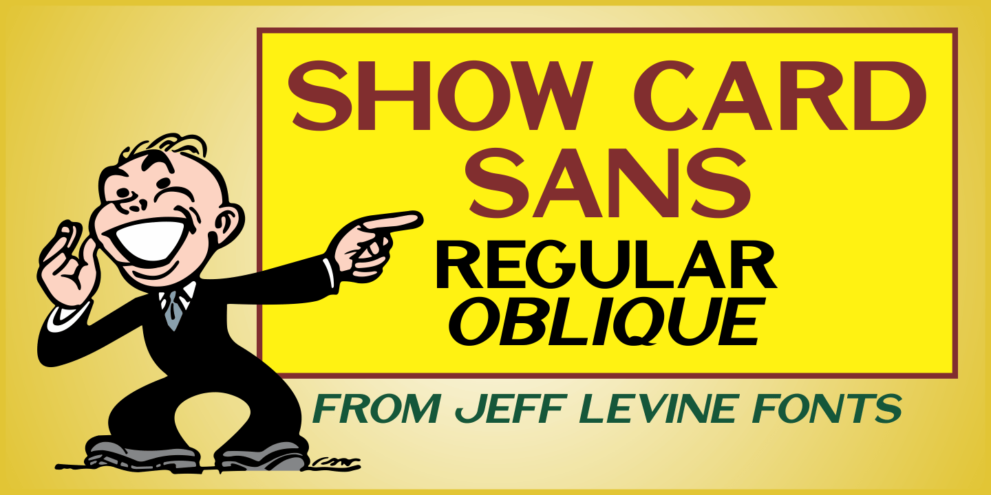 Show Card Sans Font Family Poster