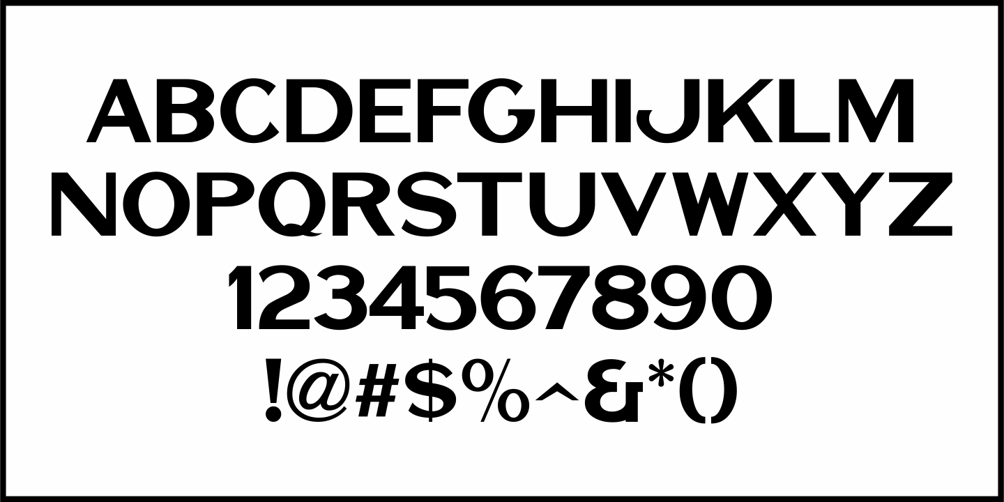 Show Card Sans Font Poster #3