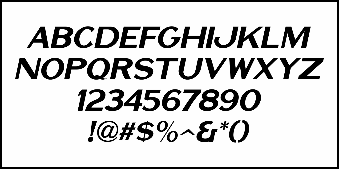 Show Card Sans Font Poster #5