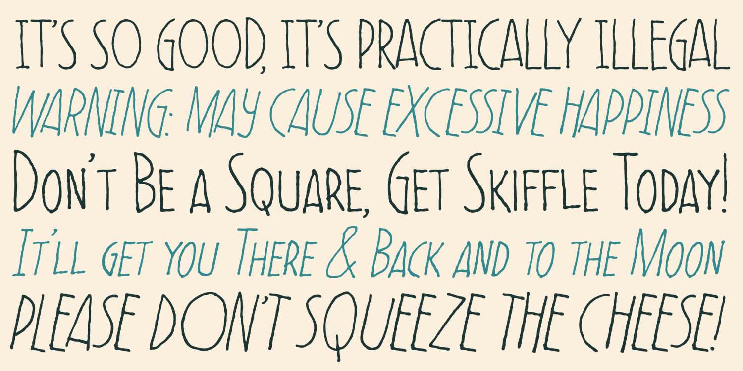 Petey Skiffle Font Poster #3