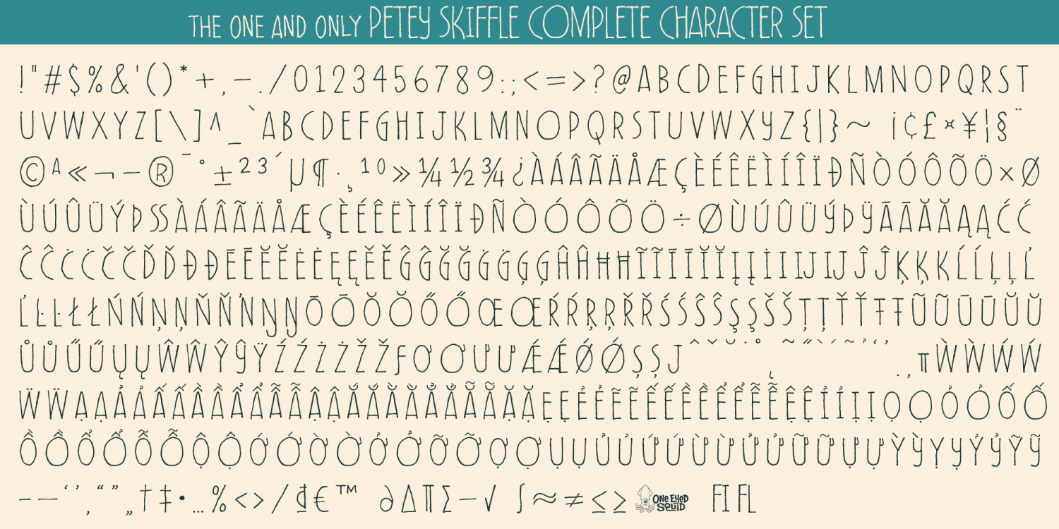 Petey Skiffle Font Poster #6