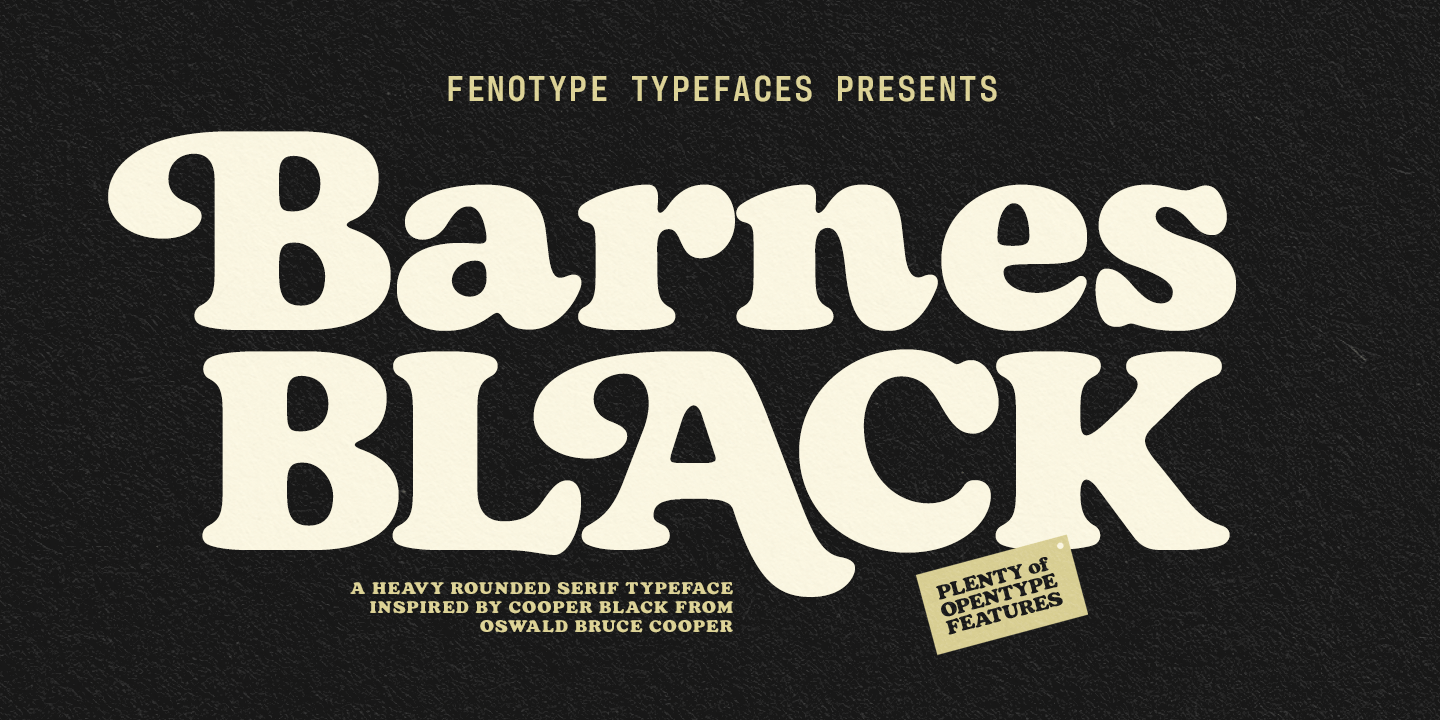 Barnes Black Poster