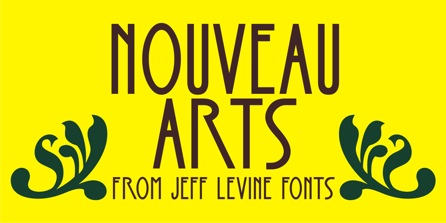 Nouveau Arts Font Poster #1