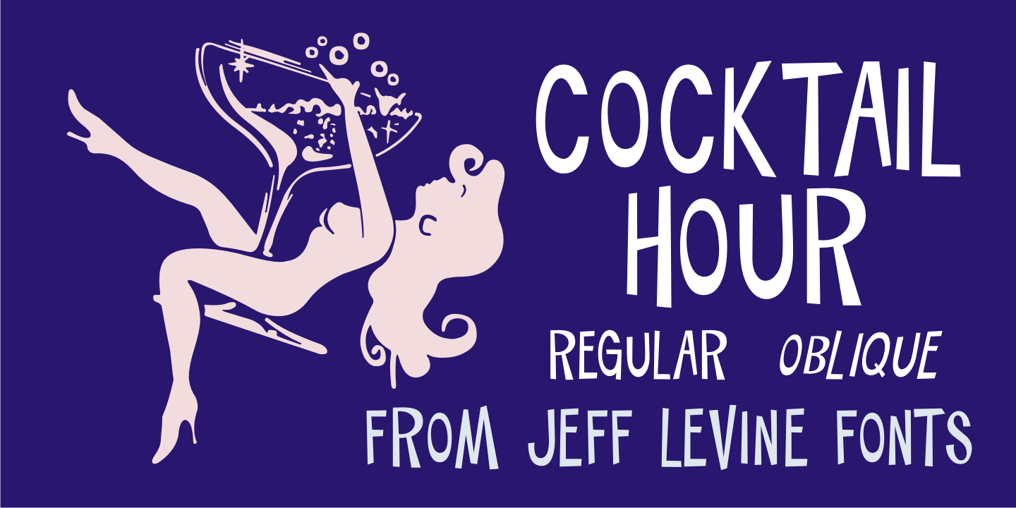 Cocktail Hour Font Poster #1
