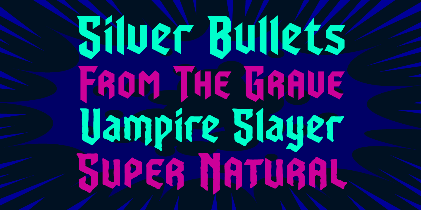 Dusk Till Dawn Font Poster #1